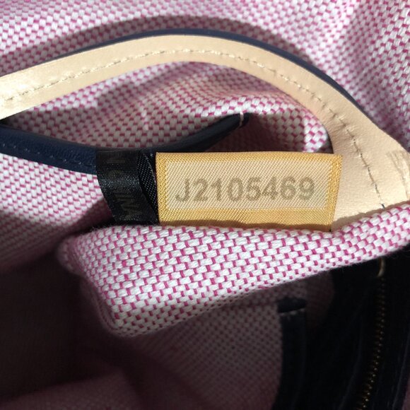 Dooney & Bourke Pebbled Grain Leather Portofino Hobo Navy Shoulder Bag - Picture 16 of 16